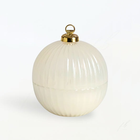Pearl Ornament Candle, 7 Oz - The First Burn