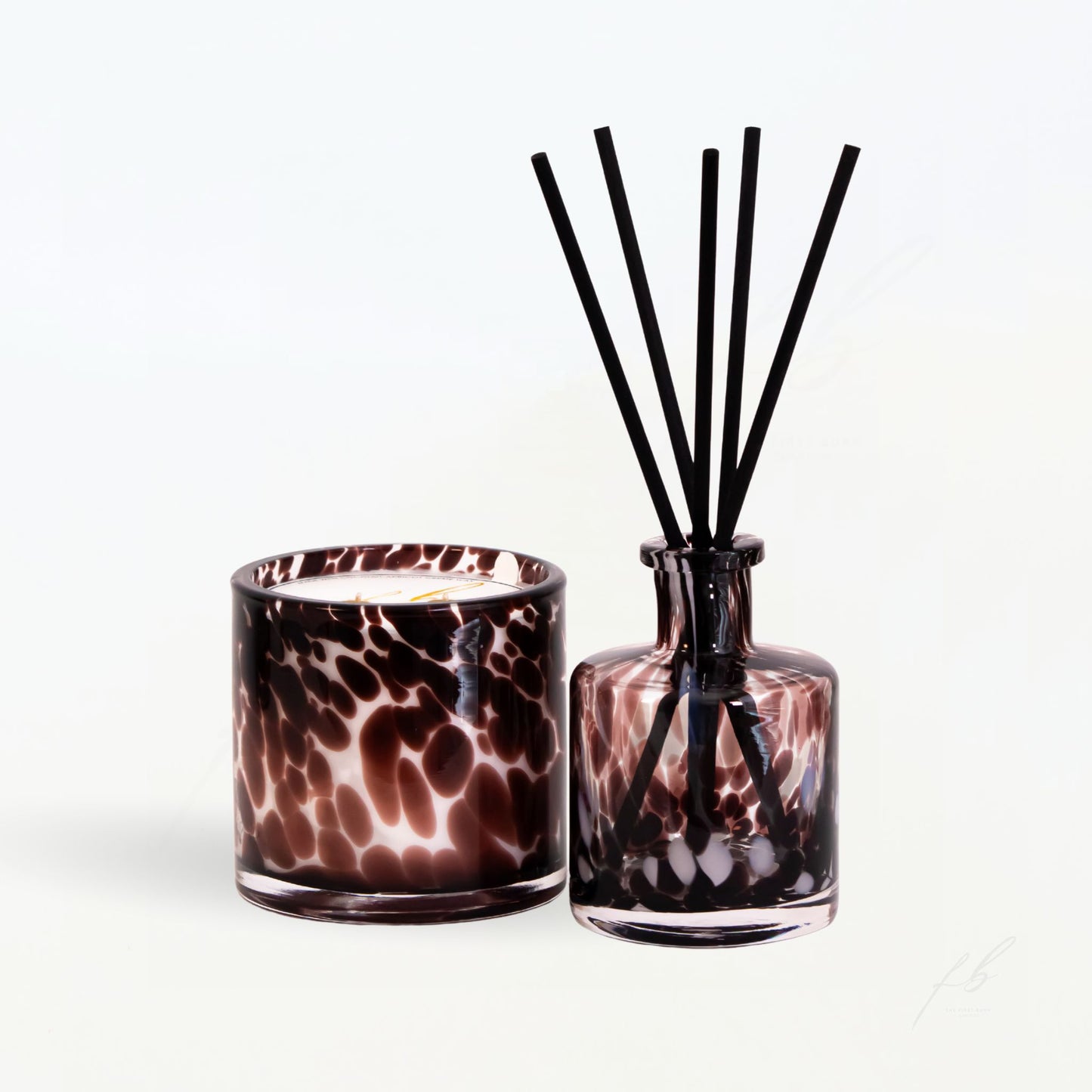 Deep Plum Holiday Gift Box Candle and Diffuser by The First Burn Candle Co.