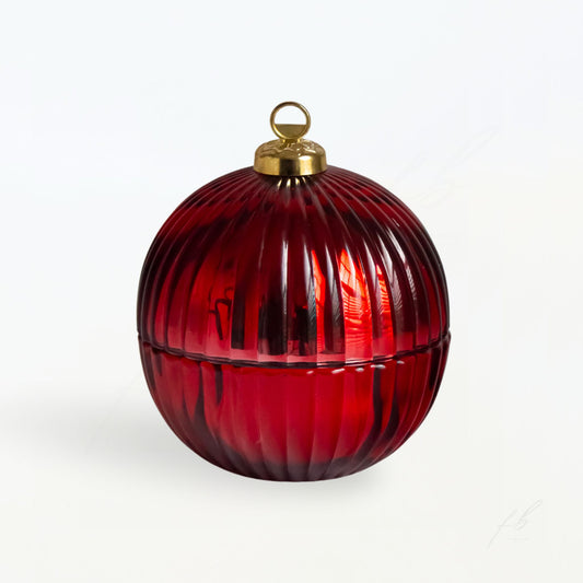 Red Ornament Candle, 7 Oz - The First Burn