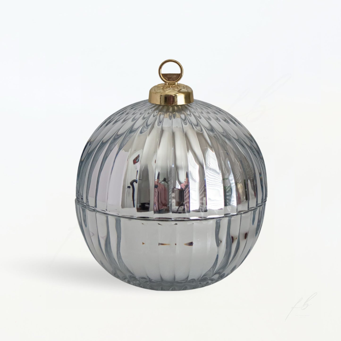 Silver Ornament Candle, 7 Oz - The First Burn