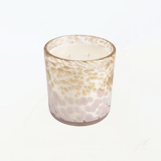 Pink + White Candles, 15 Oz - The First Burn Candle Co.