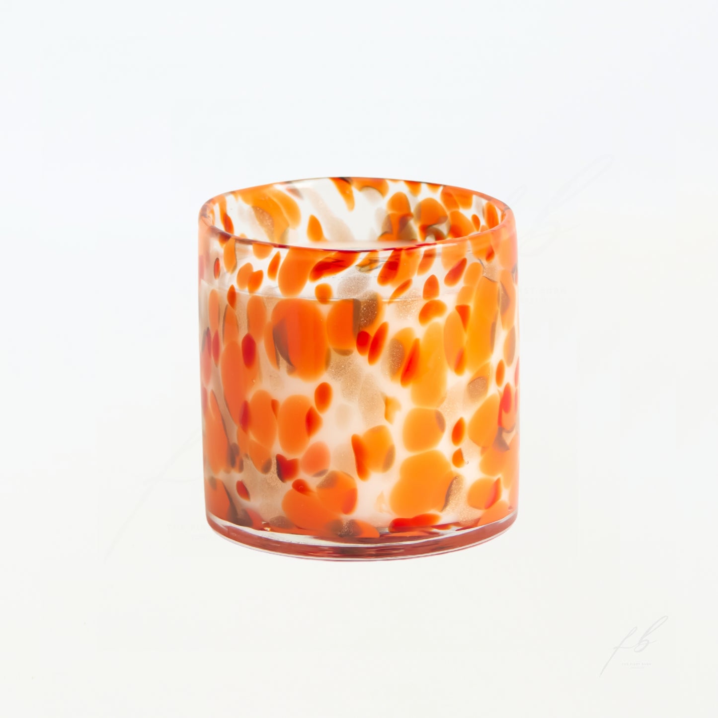 Red and Orange Candle, 15 Oz - The First Burn Candle Co.