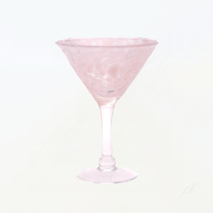 Blush Pink Martini Glass - The First Burn