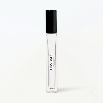 Roll-On Parfum Oil 10mL Bottle, Diamonds by The First Burn Fine Fragance Co.