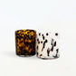 Candle Duo Holiday Gift Box Leopard and Dalmatian Candles by The First Burn Candle Co.
