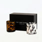 Candle Duo Holiday Gift Box Leopard and Dalmatian Candles and Box by The First Burn Candle Co.