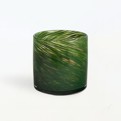 Green and Gold Candle, 15 Oz - The First Burn