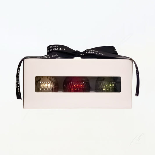 Mini Ornament Candles Gift Set in Box - The First Burn