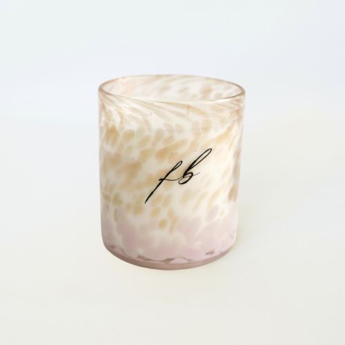 Pink and Gold 8 Oz Candle Vessel - The First Burn Candle Co.