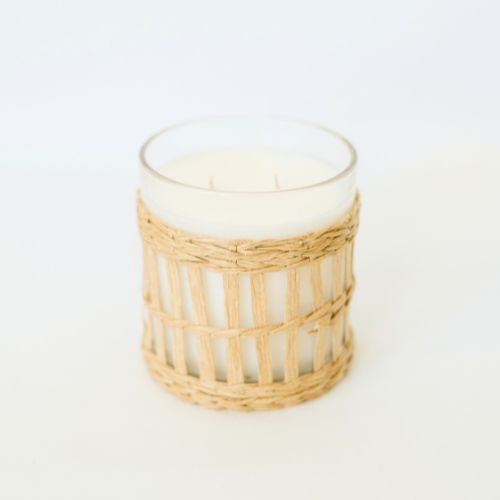 Rattan 15 Oz Candle Vessel - The First Burn Candle Co.