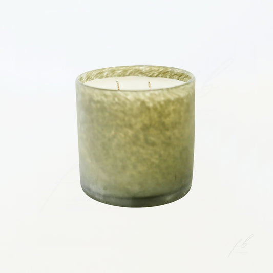 Green Candle, 15 Oz - The First Burn Candle Co.