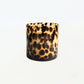 Leopard Candle with Logo, 15 Oz - The First Burn Candle Co.