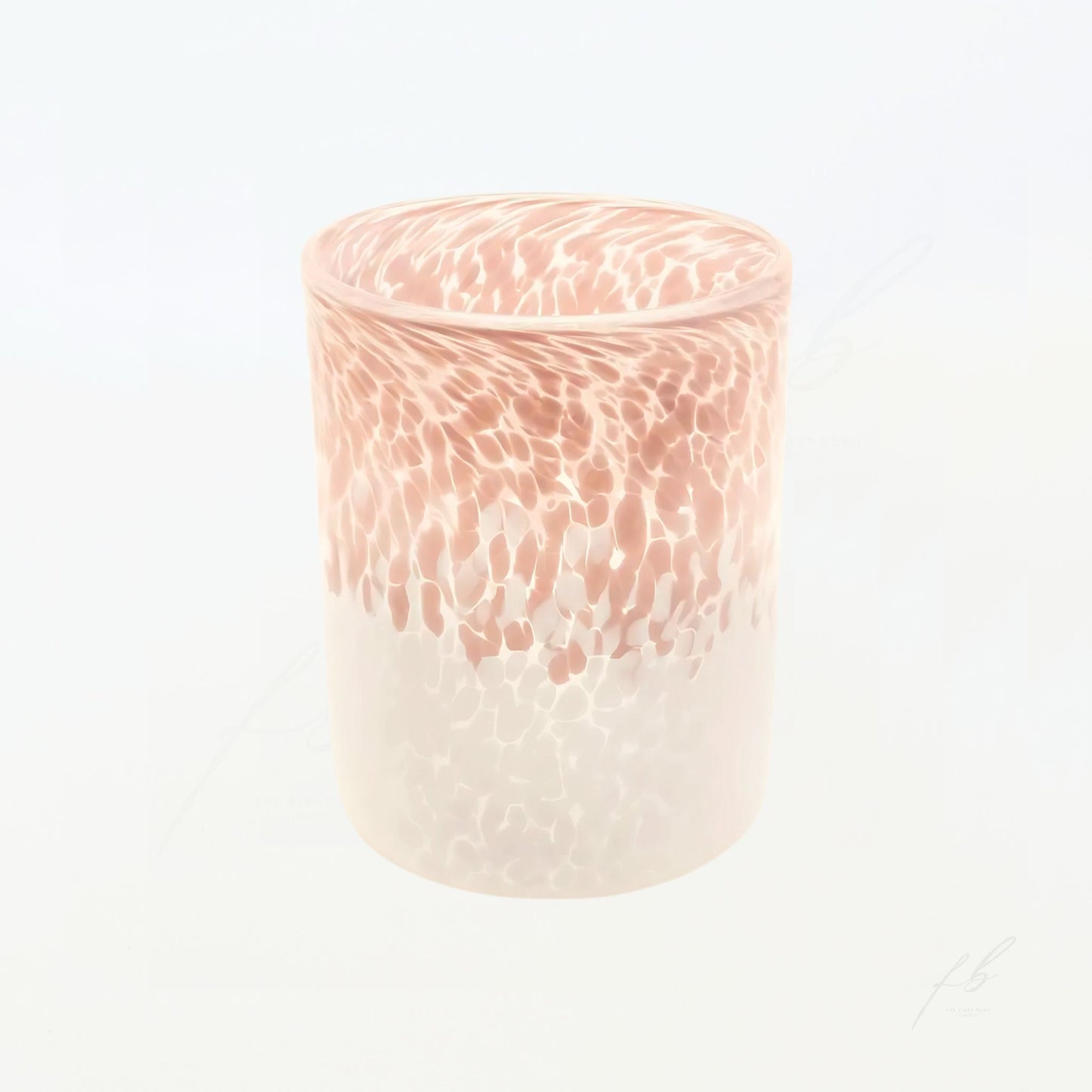 Pink and White Candle, 32 Oz - The First Burn Candle Co.