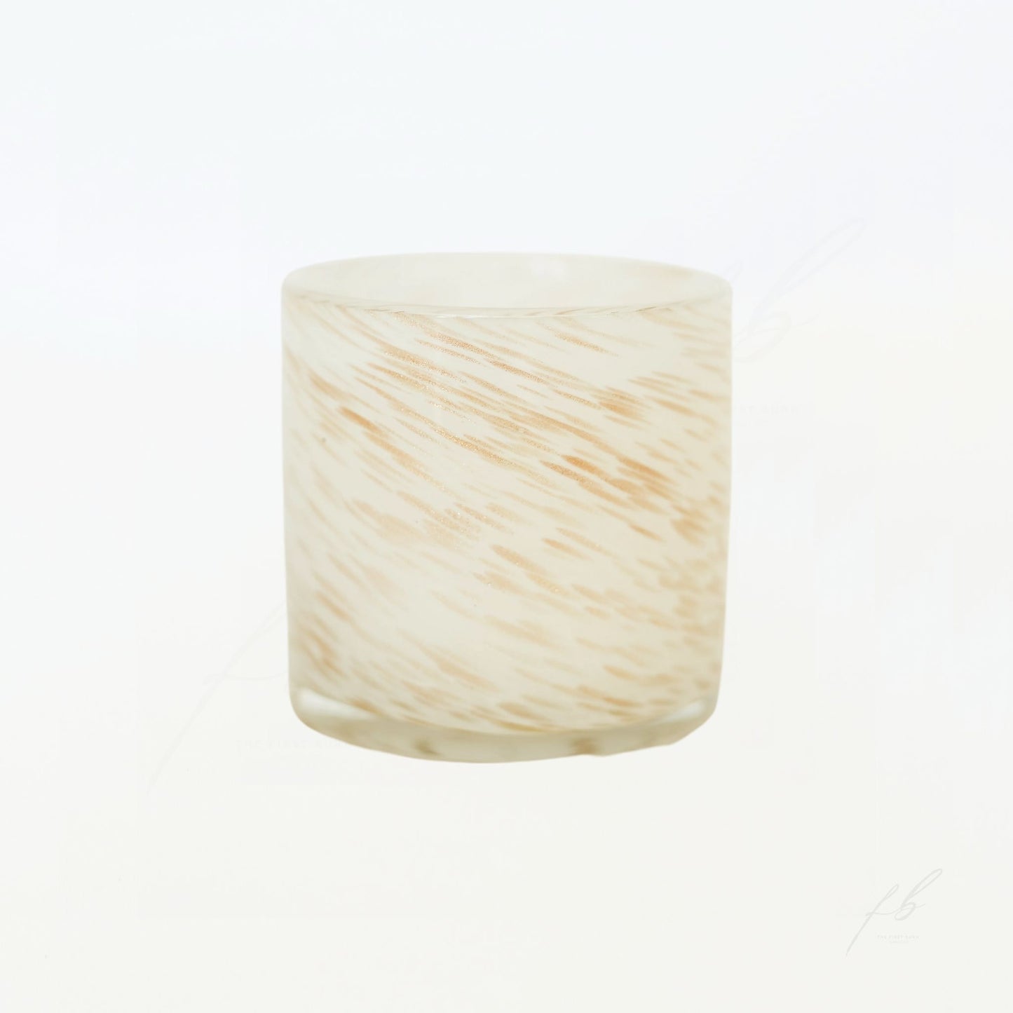 White and Gold Swirl Candle,  - The First Burn Candle Co.