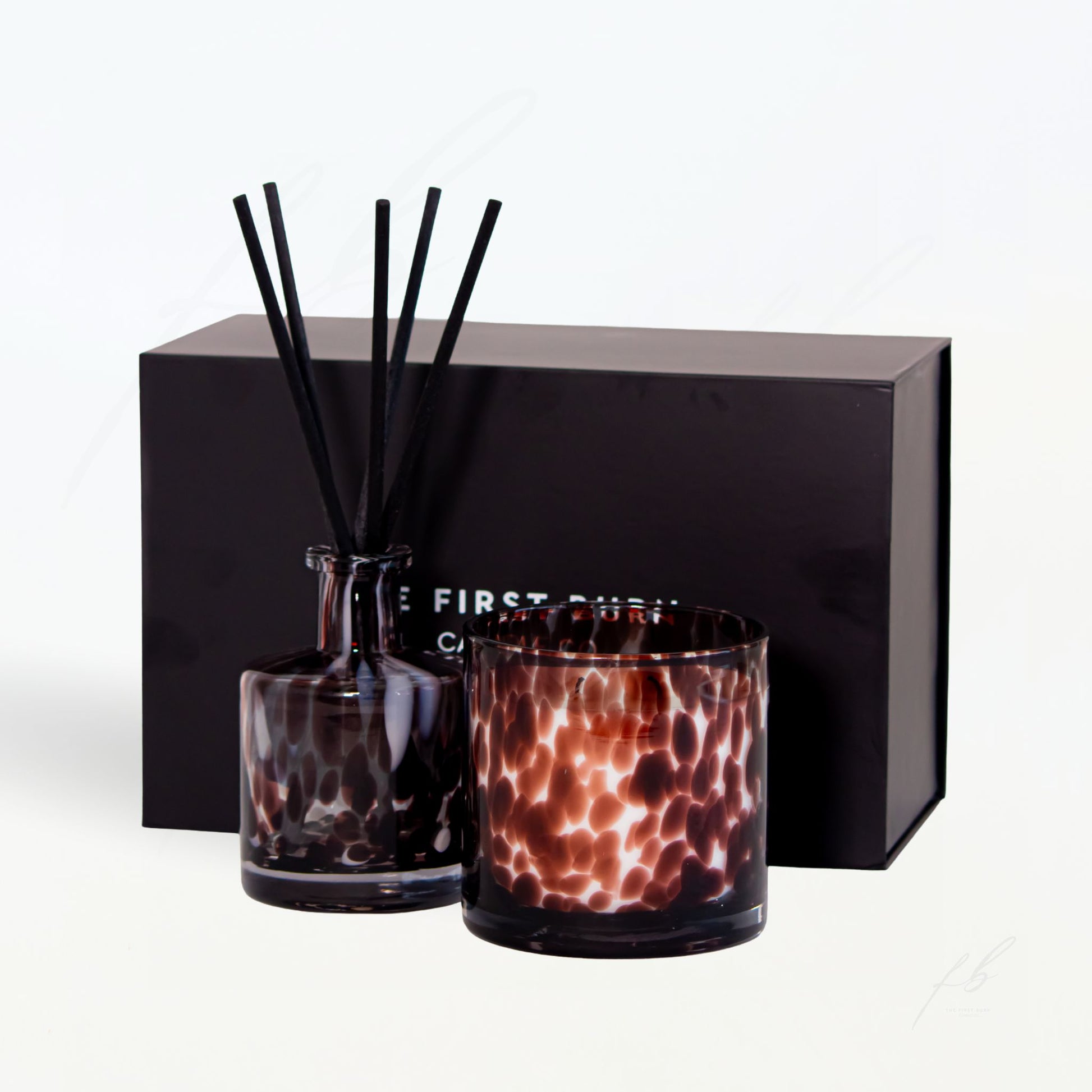 Valentine's Day Deep Plum Diffuser and 15 Oz Candle Gift Set 2026 by The First Burn